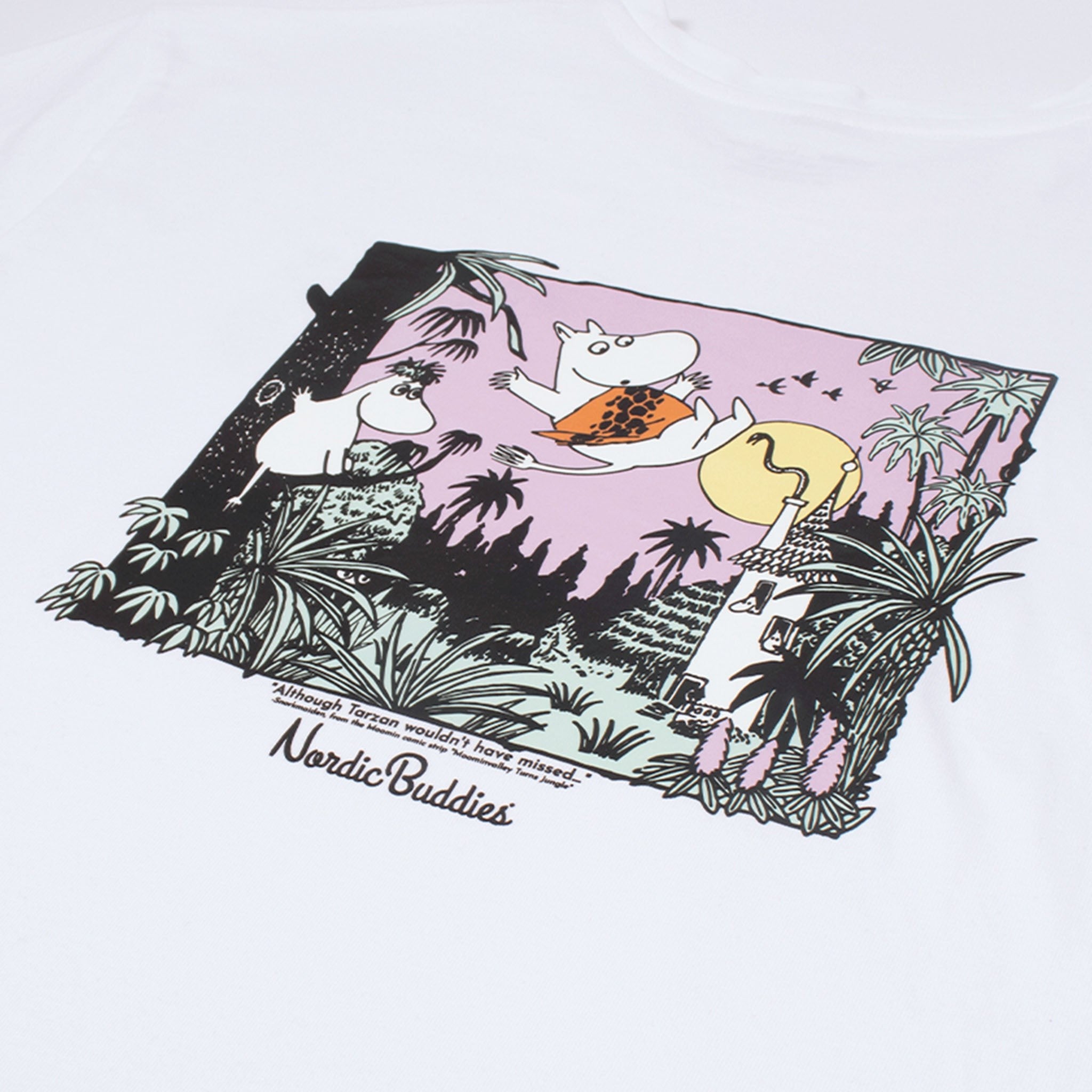 Moomintroll Jungle Heavy Unisex T-shirt - White